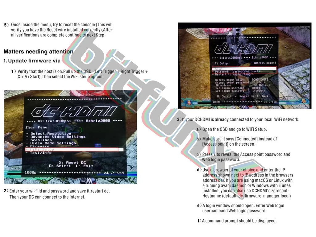 BitFunx DC HDMI™ Kit For SEGA Dreamcast Game Console High Definition 1080P DC Chip For Dreamcast PCB Board