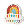 Kids' Rainbow Light-up Electronic Keyboard Toy with Multi-mode Entertainment