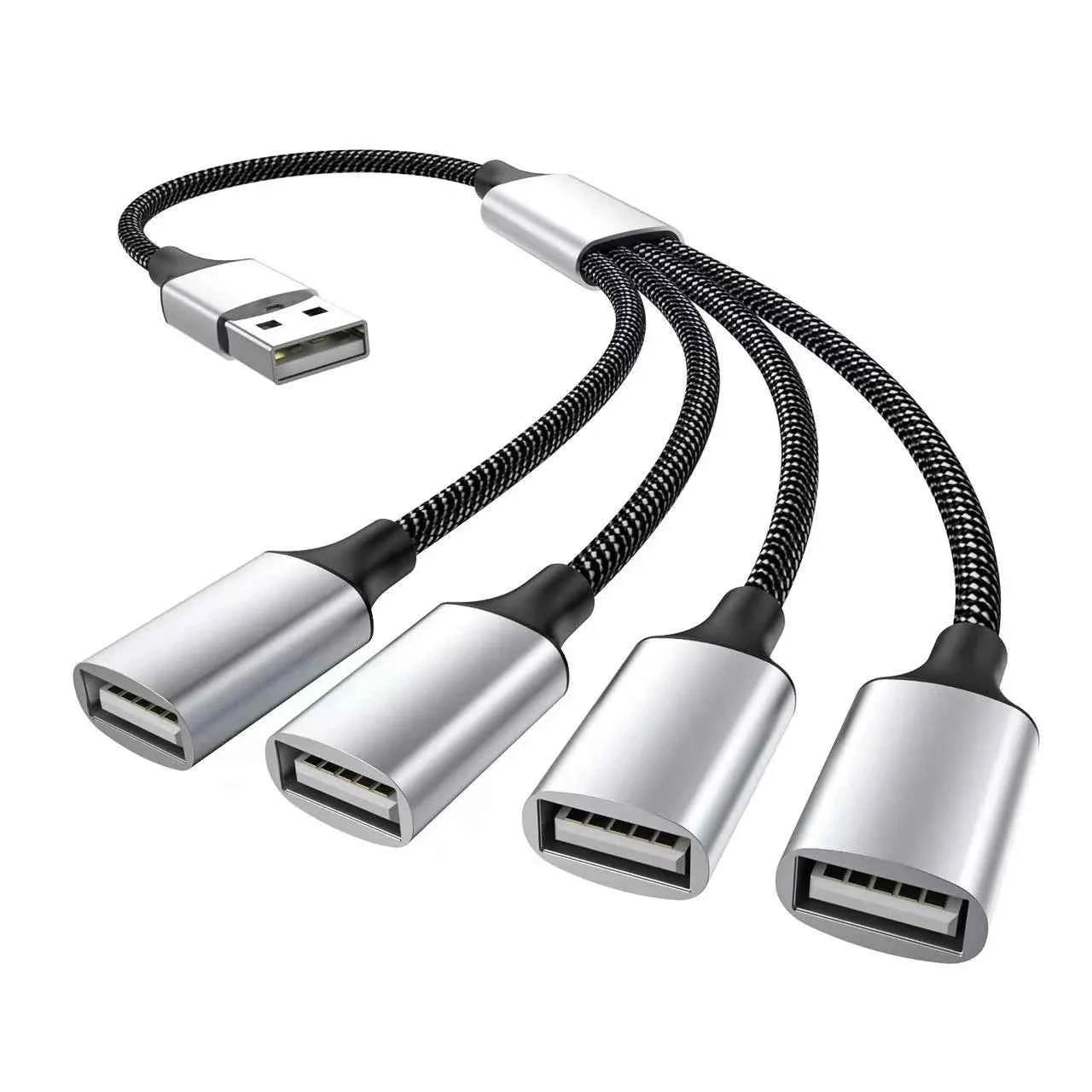 USB Type C Hub Extensions 4 Port USB Cable Splitter OTG High Speed Transfer Adapter Portable Converter For PC Laptop Macbook Pro