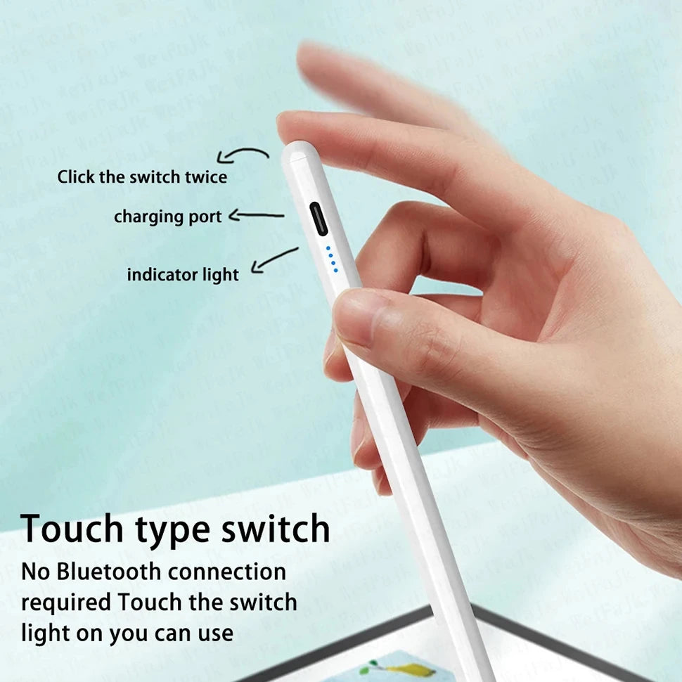 Stylus Pen for IPad 11th Gen A16 2025 Pro 13 M4 12.9 Air 11 M2 10.9 Mini 7 6 10th 9th 8th Gen Touch Pen Touch Screen Pencil Acce