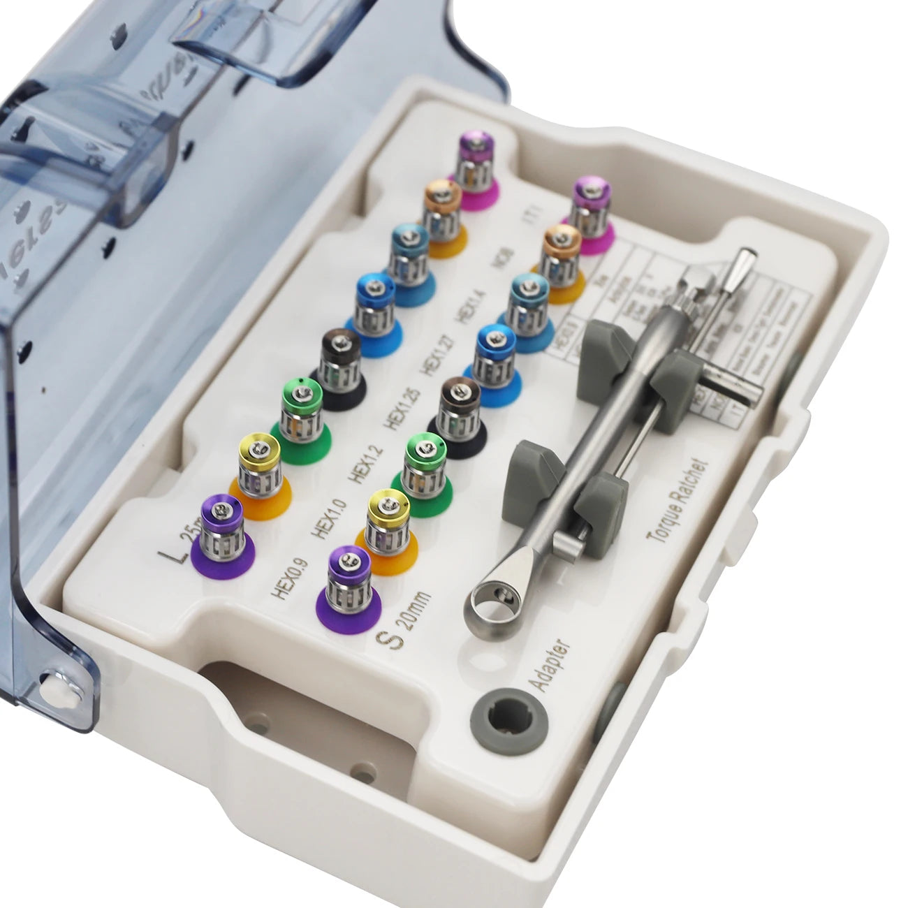 Fast ShipDental Universal Implant Torque Screwdriver Wrench Prosthetic Restoration Ratchet Kits Dentistry Implant Tool 10-70NCM