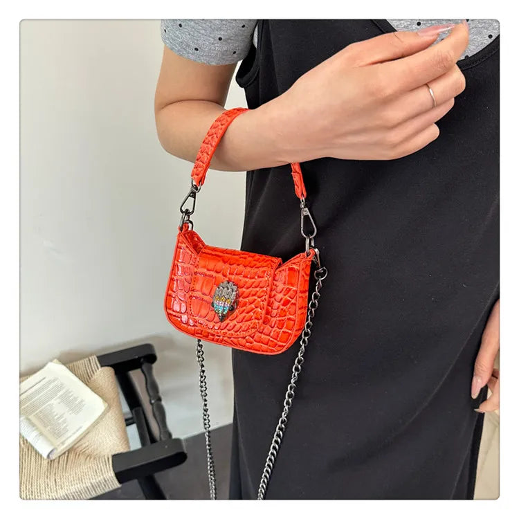 Best Superstar Show Original Diaper Bag, Retro Textured Leather, High-End Minimalist Crossbody Handbag For Party
