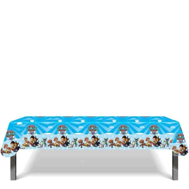 Skye Paw Patrol  Birthday Party Decoration Kids Shower Boys Girls Tableware Supplies Tablecloth Balloon Cake Topper Straw