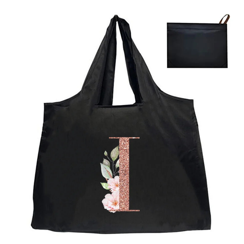 Shopping Bag Tote Bag Foldle Grocery Organizer Reusable Handbags Shoulder Bags Convenient Large-Capacity Large Tote For Fashion