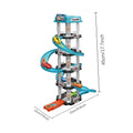 Racing Rail Car Toys Children Garage Catapult Sports Track Game Toys Kids Building Parking Baby Lot Gas Station DIY Winding Road