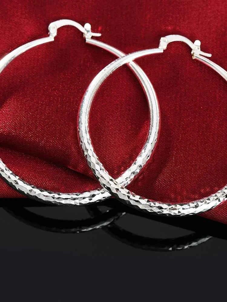 Charms 3CM circle hoop Earrings for Women fashion Pretty wedding party Jewelry Holiday gifts