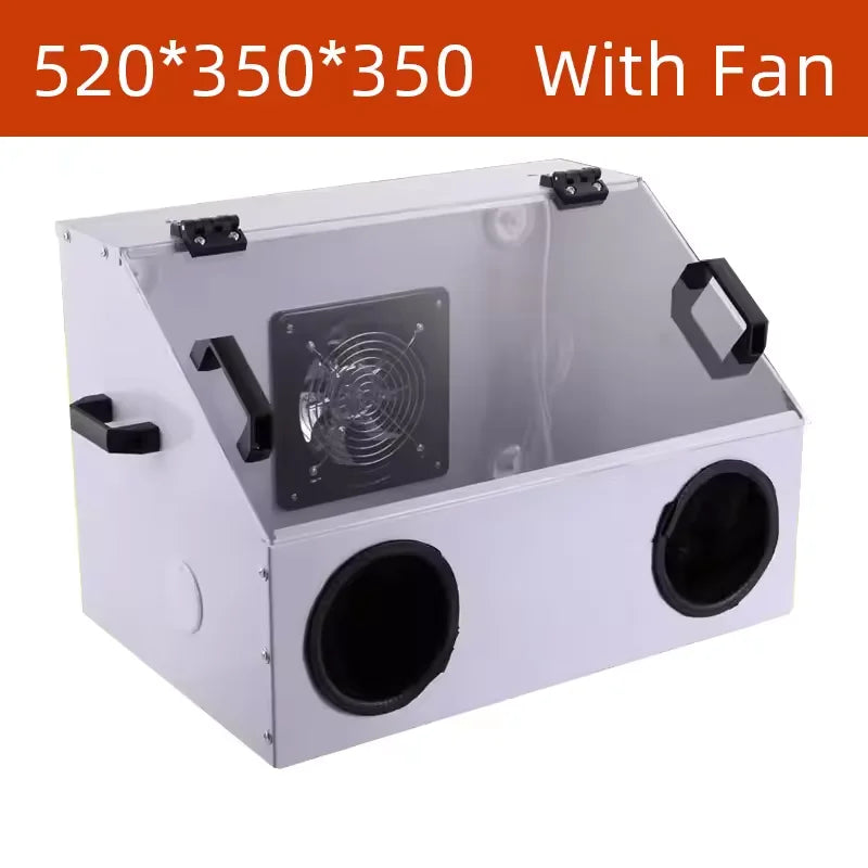 220V Grinding Dust Box Metal Structure Dust Box Ventilation Fan Dust Extraction Box for Craft Work Sanding Polishing