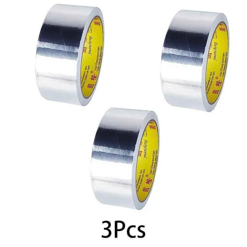 High Temperature Resistance Aluminum Foil Tape Kitchen Pipe Repair Tape Adhesive Sealing Foil Heat Insulation Leak Proof  2030