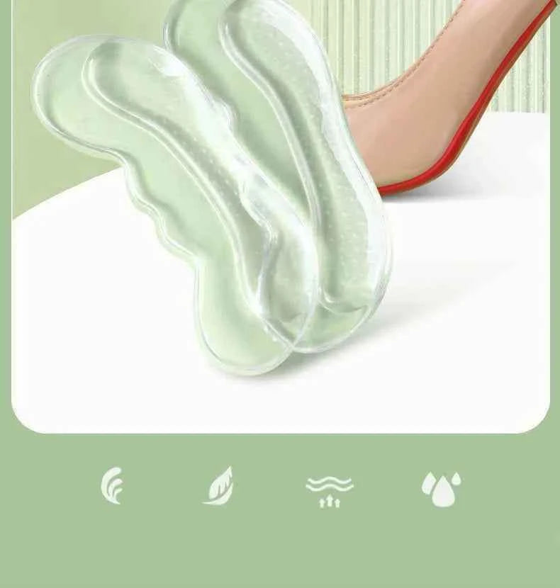 Silicone Heel Protectors High Heels Heel Stickers Adjustable Size Adhesive Anti-slip Insoles Pain Relief Foot Care Products