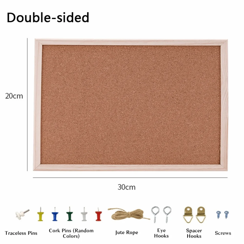 Home Decor DIY Cork Display Panel Soft Wood Cork Board Decorative Hanging Photo Background
