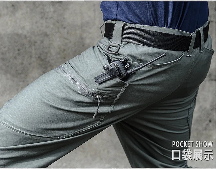 High Quality Men's Tactical Pants Arisoft Waterproof Multiple Pockets Cargo Pant Men Clothing Tooling Trousers A2F311