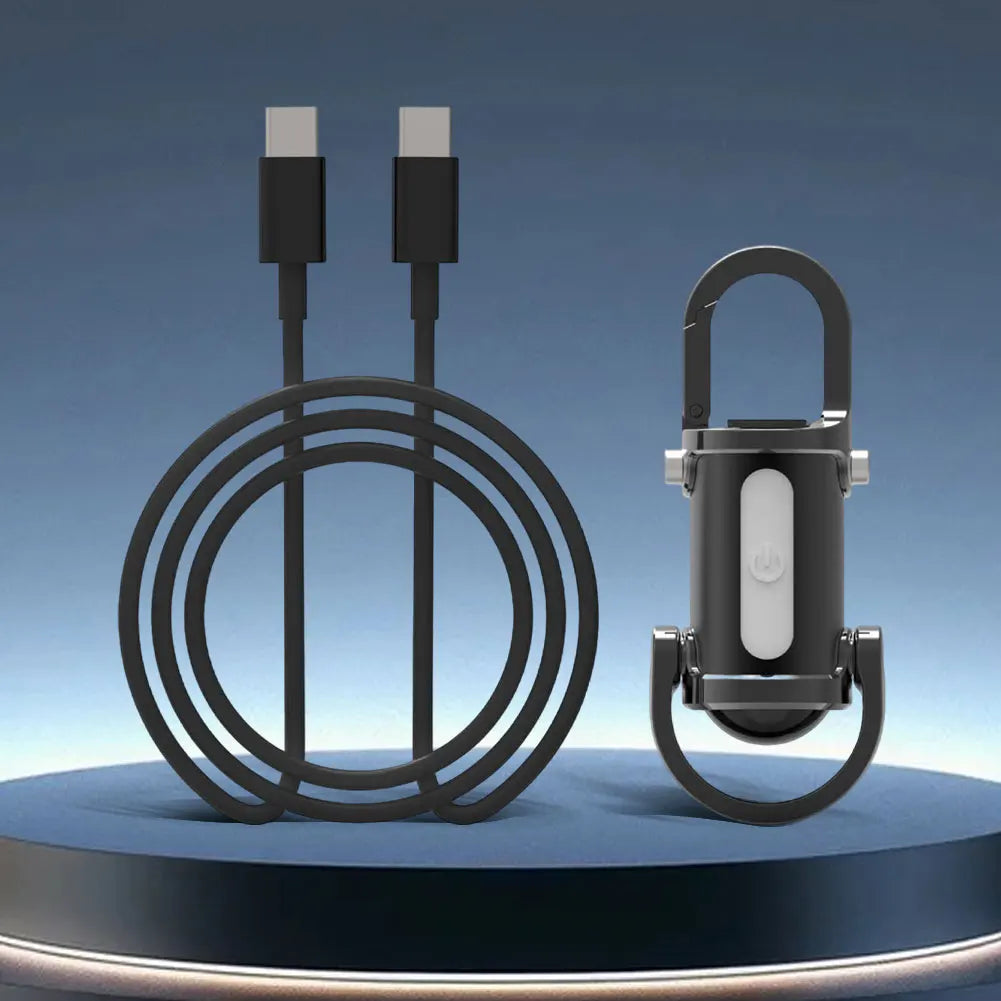 1200LM Super Bright Mini Keyring Torch LED Rechargeable Key Ring Torch for Outdoor Camping