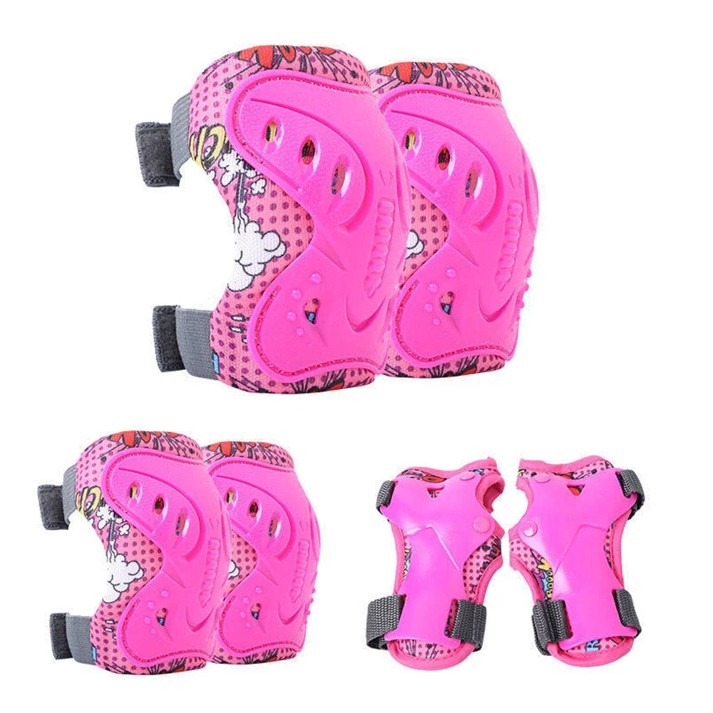 Kids 3-12 Years Knee Pad Elbow Pads Guards Protective Gear Set for Roller Skates Cycling Skateboard Inline Skatings Scooter