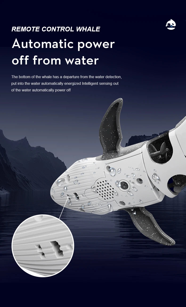 Underwater RC submarine Remote Control Whales shark Submarines Boat toy Ship Diving In Pools Lake Gift water toys for children