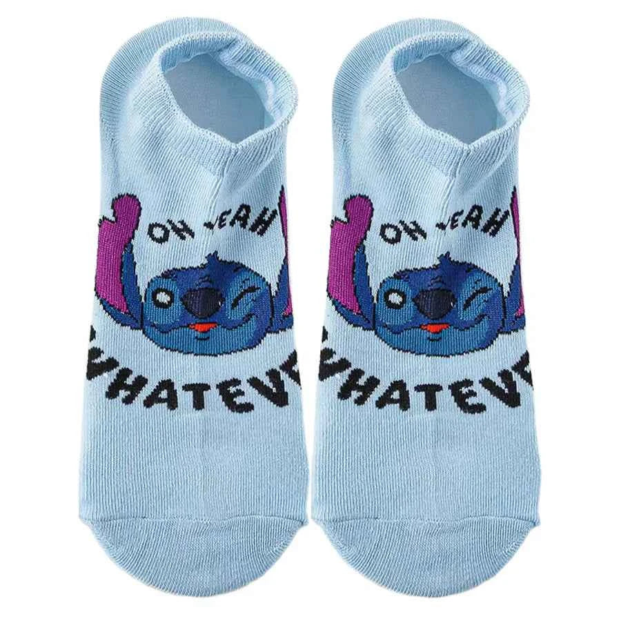 10Pairs Disney socks Cartoon Anime Socks for Men Women Hip Hop Street Fashion Novelty short boat Socks