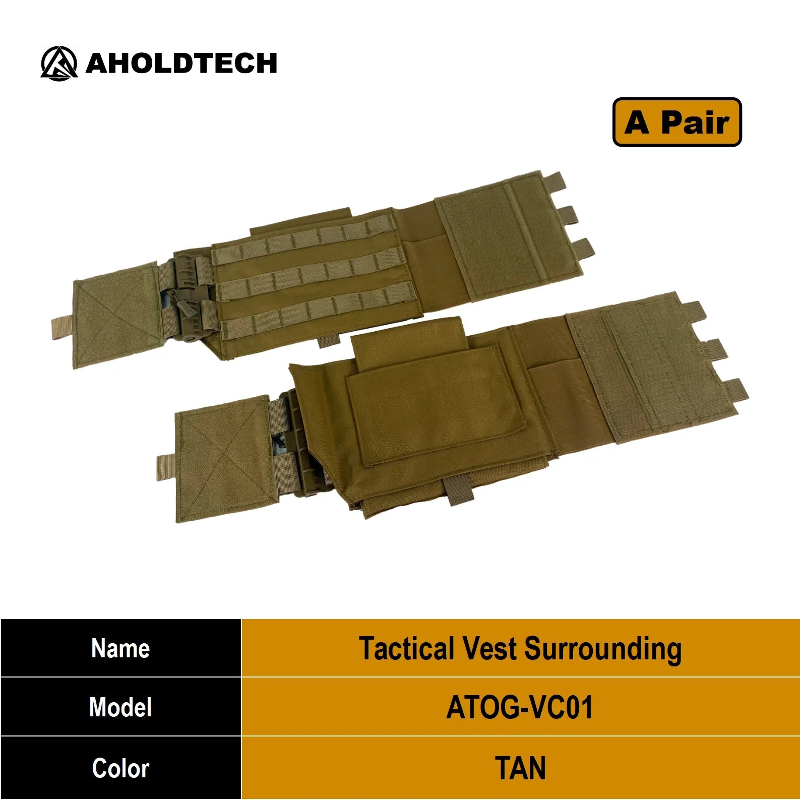 Aholdtech Tactical Quick Release Surrounding Abdominal Belt For Plate Carrier Vest Carrier Elastic Cummerbund Vest Accessories