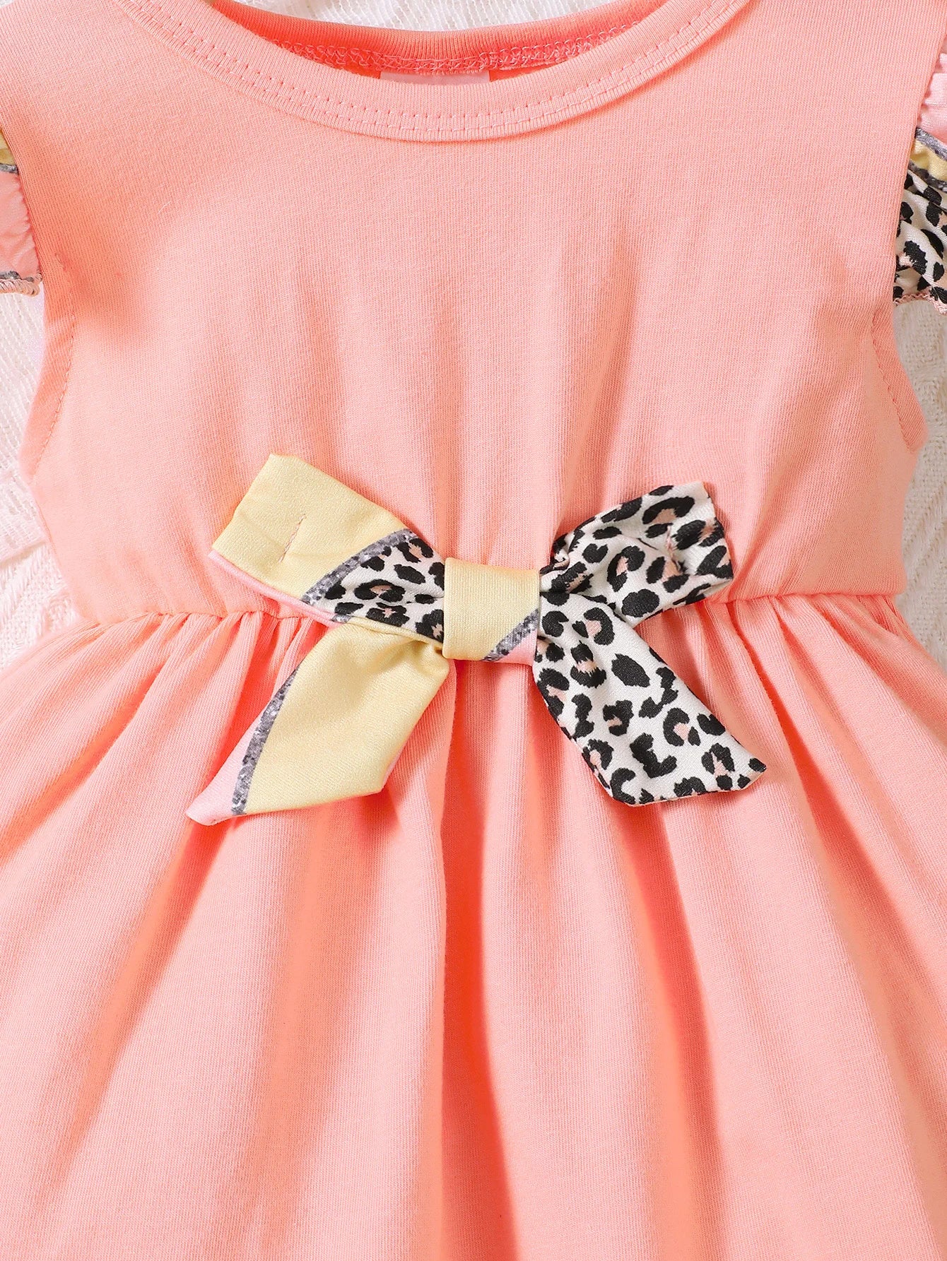 New Baby Girl Casual Round Neck Sleeveless Dress Printed Pants Two Piece Set