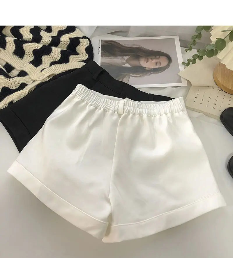 Women Shorts All-match Fashion New Arrival Solid Summer Casual Slim High Waist Korean Style Young Comfortable Daily Shopper Fit