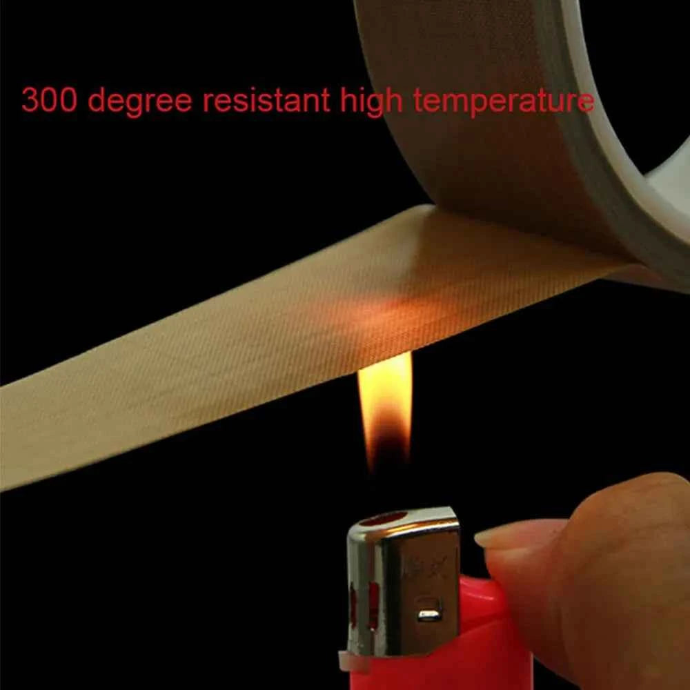 300°C Heat-resistant Adhesive Tape PTFE Heat-resistant Insulation Tape, Thermal Insulation Adhesive Tape, Thickness 0.13mm,10M