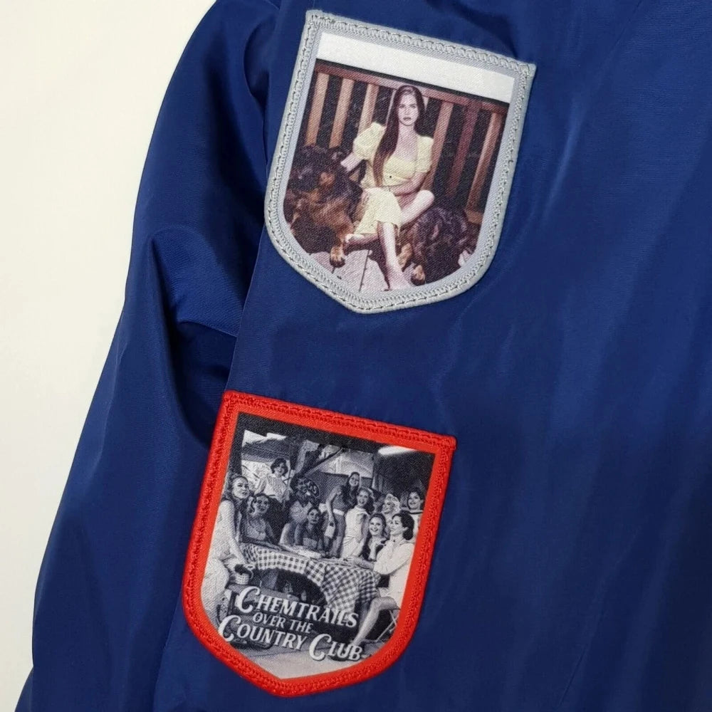 Lana Merch Commemorative LDR Racer Jackets 2025 Navy For Women And Men Racing Jacket With Patches Del Top Coat Reys Lady Clothes