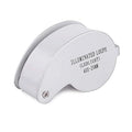 40X Magnifying Glass Jewelers Loupe Pocket Folding Magnifier With Light For Watch Coins Stamps Gems Jewelry Diamond Identifying