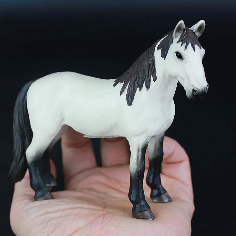 DIY Horse Race Model Horseman Farm Animal Figurines Action Ma Chang takes a shower Emulation Toys for Children Christmas Gift