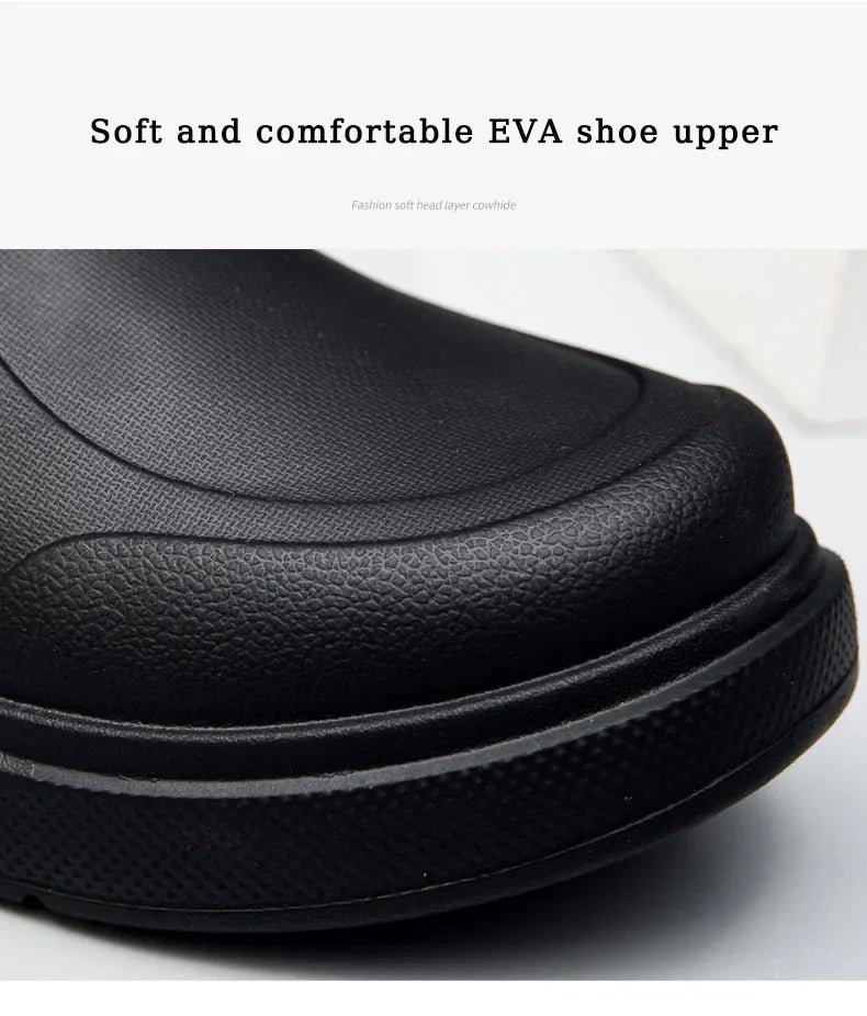 Men's Chef Shoes Anti Slip Oil Resistant Dirt Resistant Kitchen Shoes Work Shoes Quick Drying Rain Shoes Large Size Breath Clogs