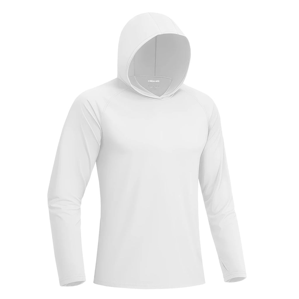 TACVASEN Sun Protection Shirts Mens Long Sleeve Hoodie Casual UV-Proof T-Shirts Breathable Lightweight Quick Dry T shirts Swim