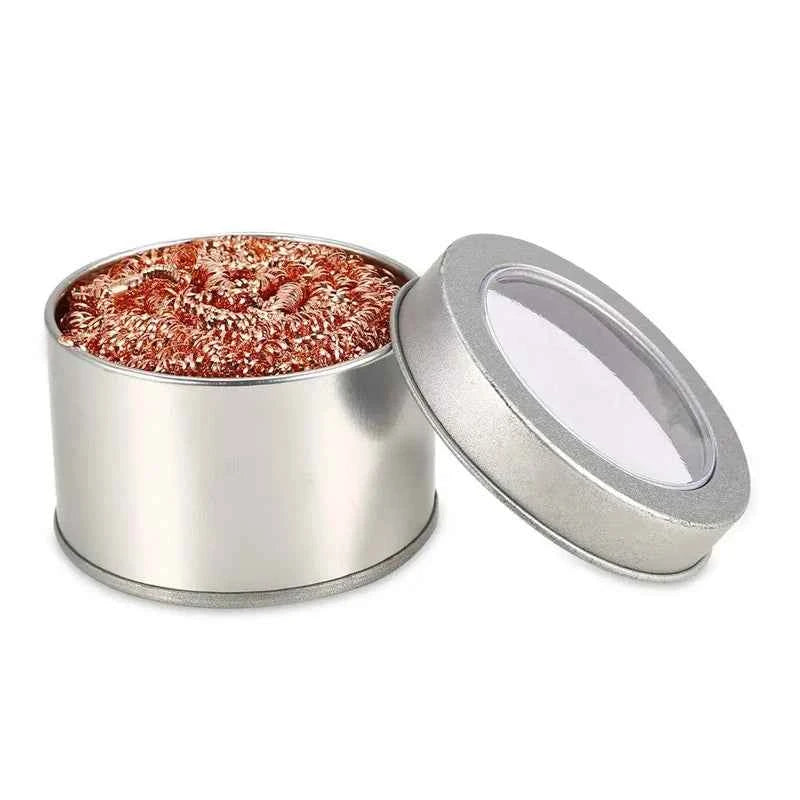 1Pcs Soldering Iron Tip Cleaner Non-Slip Solder Tip Cleaning Wire Ball Tin Remove For Cleaning Soldering Irons And Tips