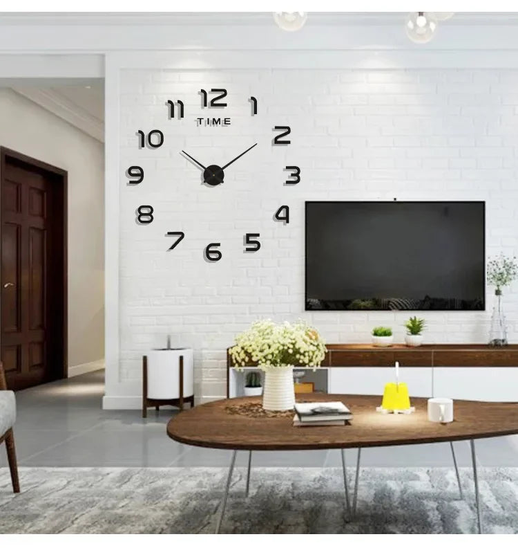 Clock Wall Art Home Decor Items Bedroom Decor Aesthetic Wall Clock in the Dark Noiseless Living Room Diy Clocks Wall Decoration
