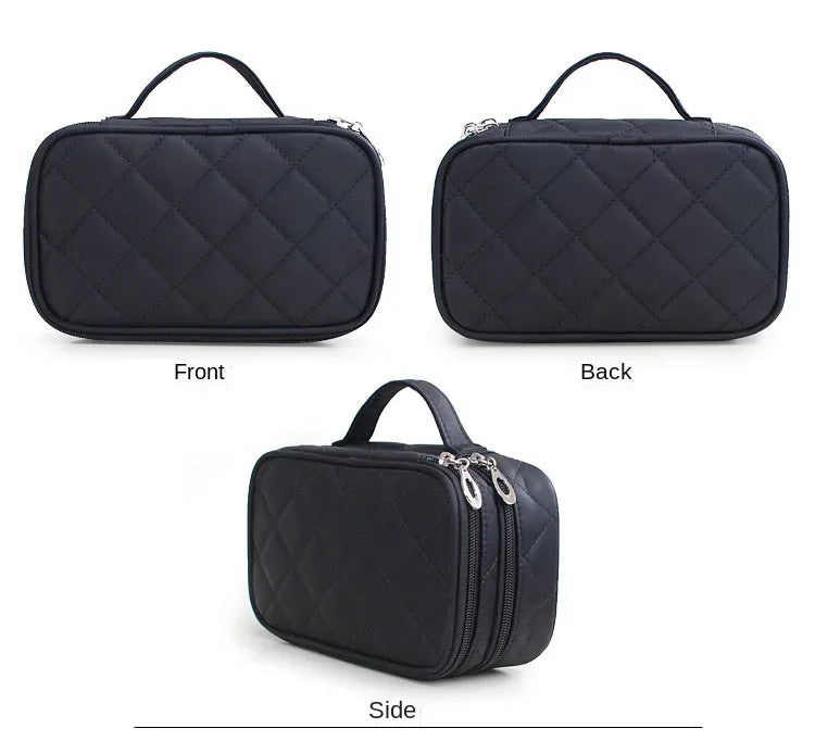 Women's cosmetic bag Double layer Waterproof makeup bag travel essentials organizer large capacity Multifunction toiletry bag