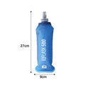 250ML/500ML Water Bottle Folding Soft Flask Sport Water Bottle Water Bag Collapsible Water Bottle Running Camping Hiking