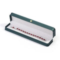 Green Leather Portable Jewelry Box Bracelet Necklace Jewelry Organizer Jewelry Case Boxes Storage Packaging Display Boxes N