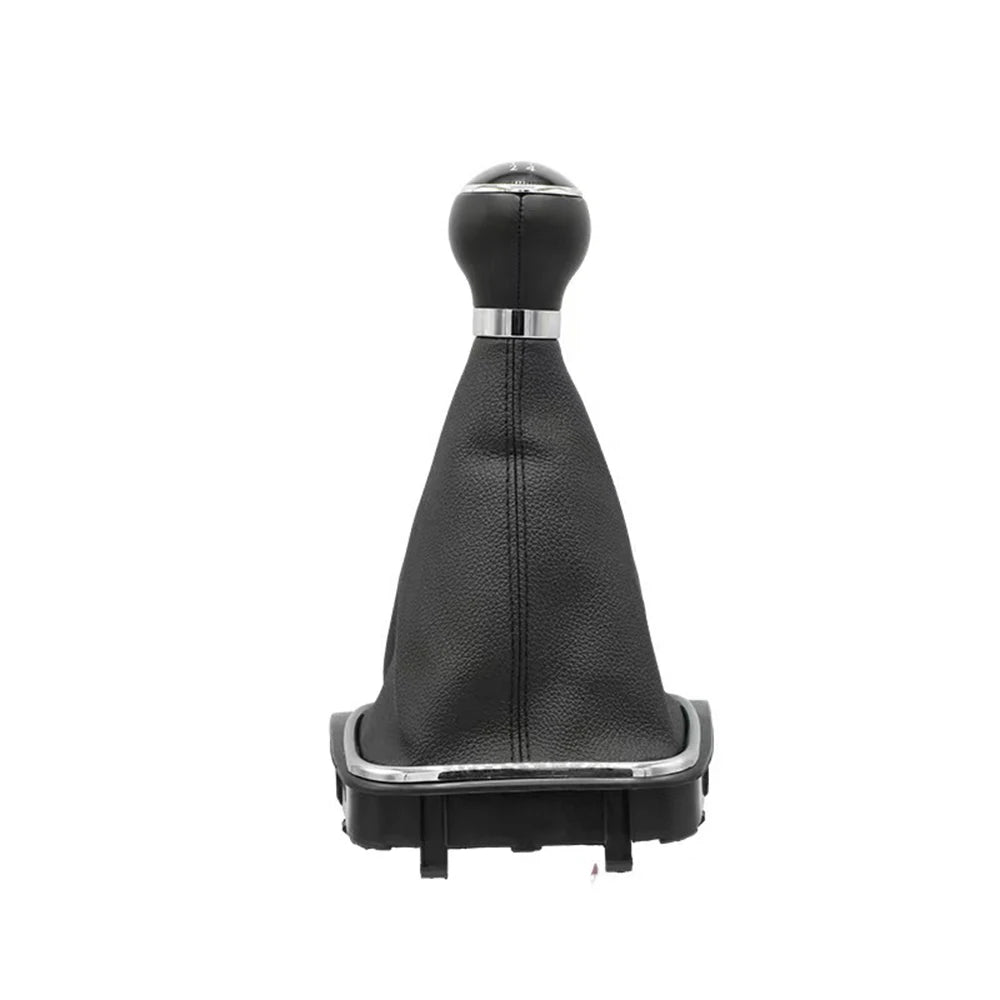 5/6 Speed Stick Gear Shift Knob With Leather Boot Collar Case For Volkswagen VW Golf 5 V MK5 MK6 Jetta R32 2004-2014 Car-Stying