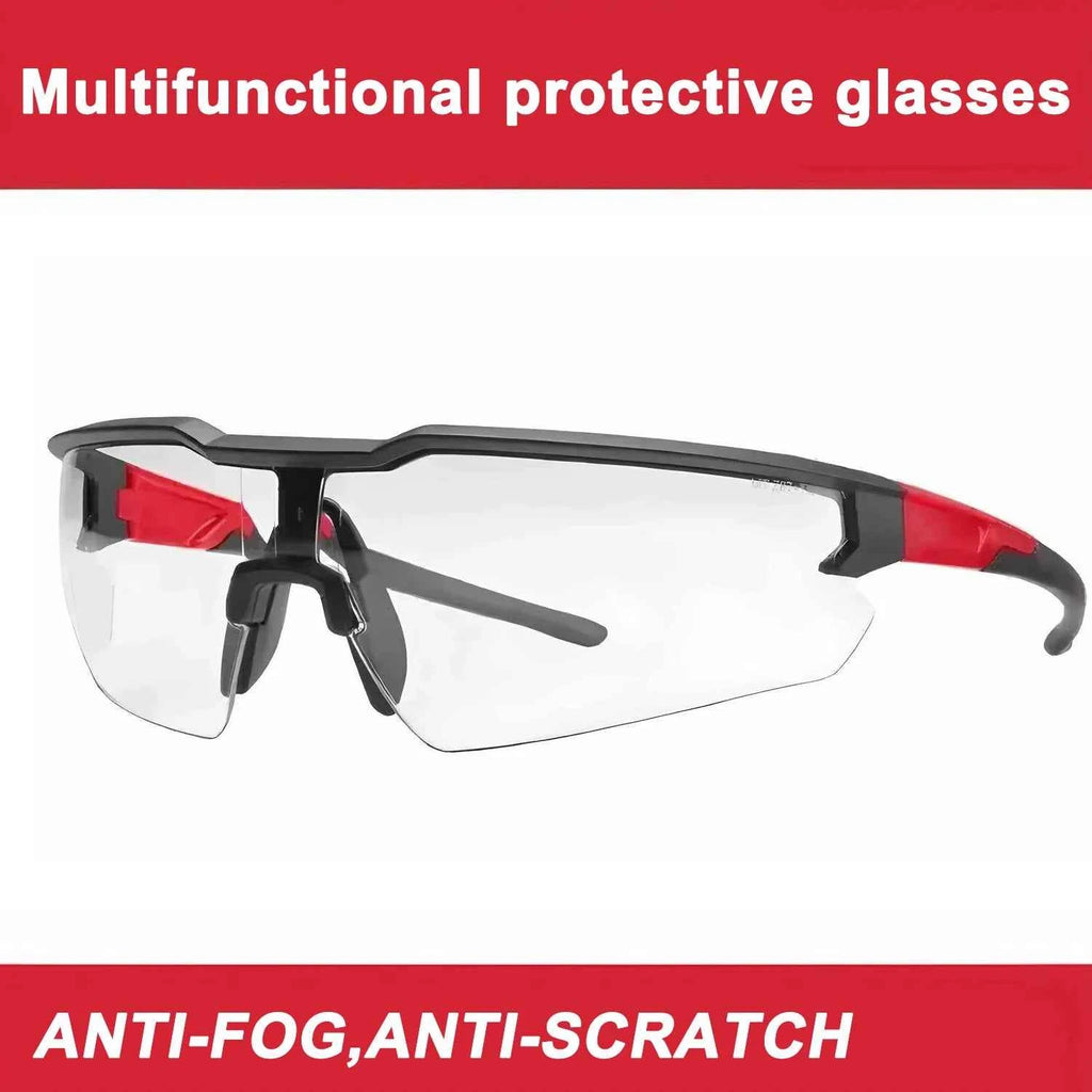 48-73-2000 transparent protective glasses, impact-resistant double-coated lenses, wear-resistant hard coated goggles