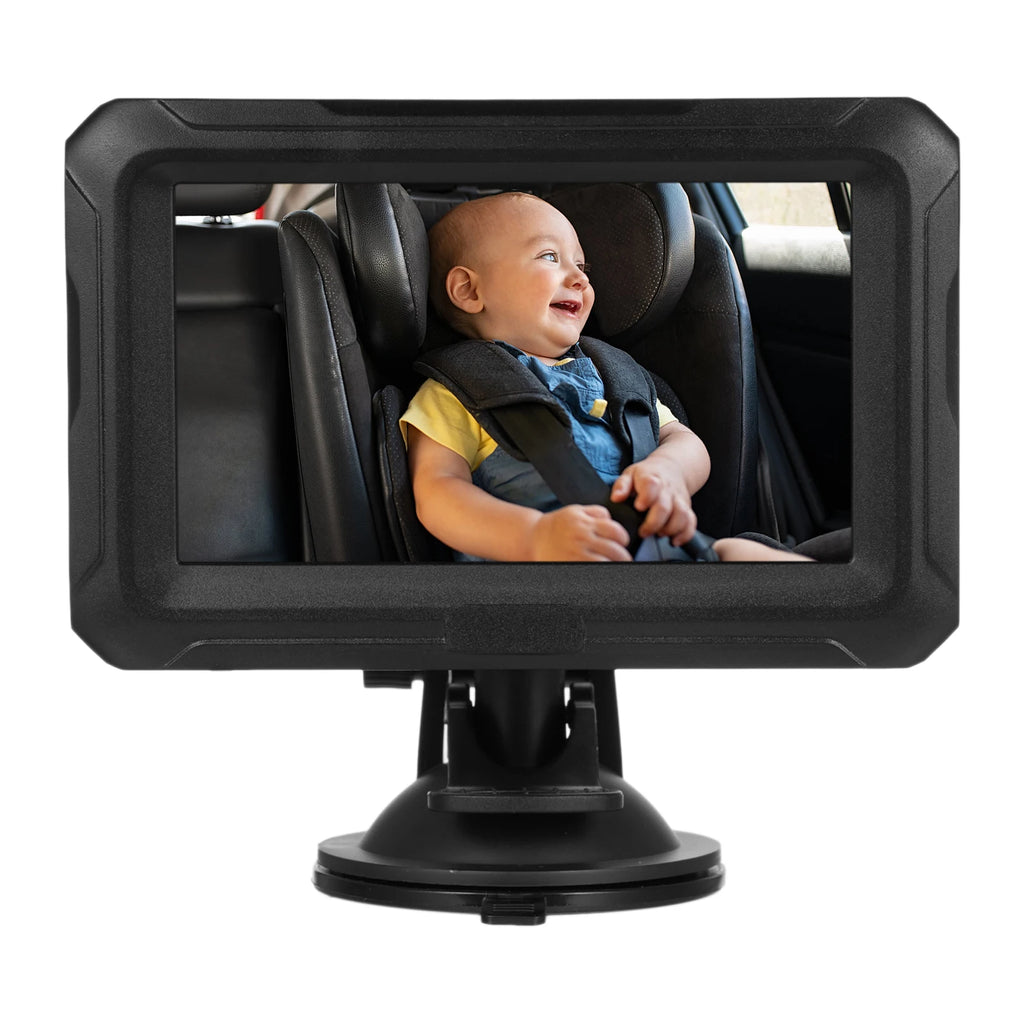 Baby Car Mirror 1080P Monitor with Camera USB Plug 4.3" Baby Camera With Night Vision 150°Viewing Angle for Infants Kids Pets