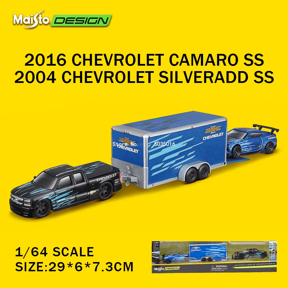 Maisto 1:64 1993 Chevrolet 454 SS PICK UP Transport Casting Manufacturing Trailer Model Simulation Model Alloy Car Collection