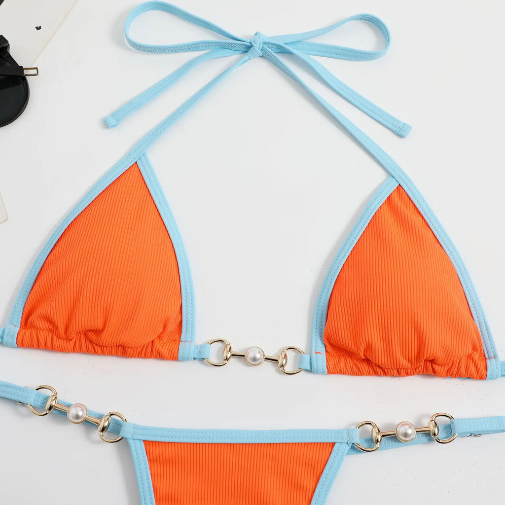sexy string micro mini bikinis set high waist swimsuit thong swimsuit Swimwear Biquini conjunto de bikini tankini beachwear