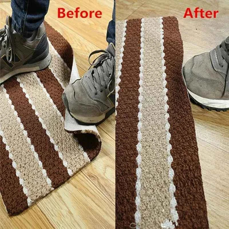 10 Pairs of Strong Anti-curling Carpet Tape Non-slip Stickers Carpet Gripper Self-adhesive Double-sided Stickers