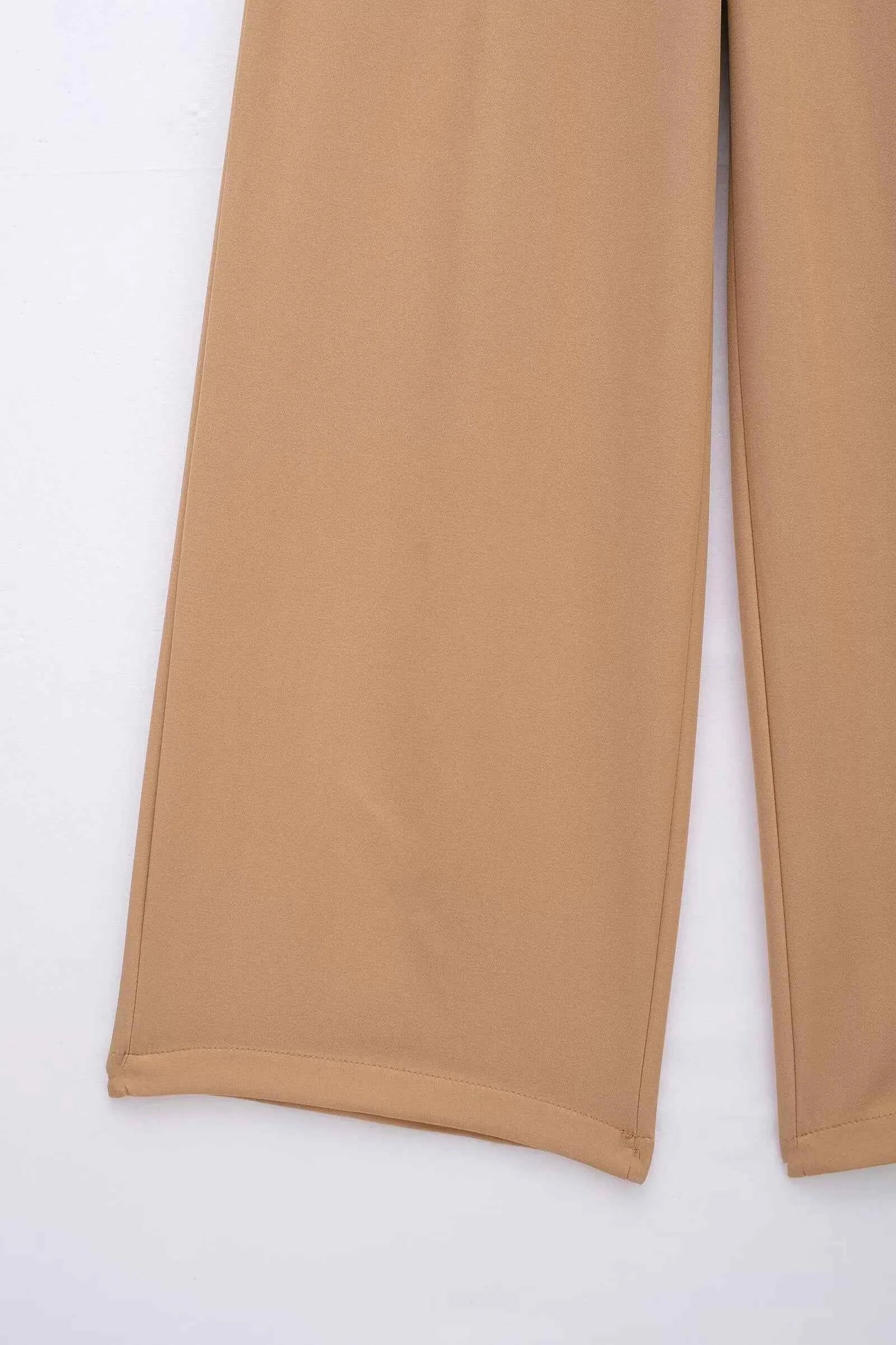 MUJER 2025 Wide Leg Pants for Women High Waist Baggy Pants Woman Summer Pleated Loose Pants Women Streetwear Tied Woman Trousers