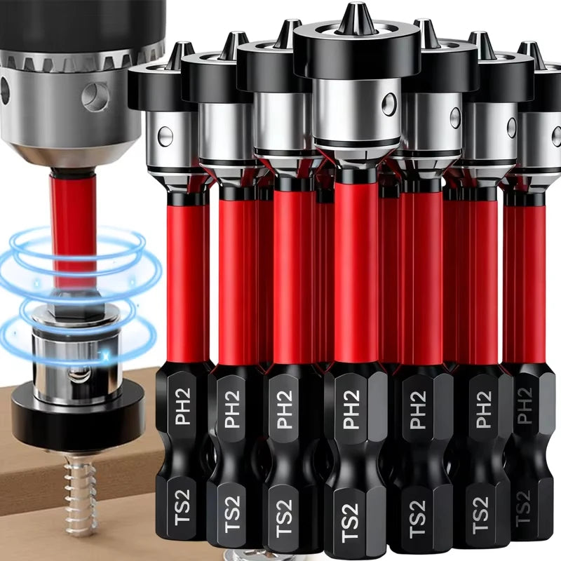 Magnetic Positioning Screwdriver Bits S2 Drywall Screw for Plasterboard Gypsum Board Locating Bit Batch Head Drilling Tools