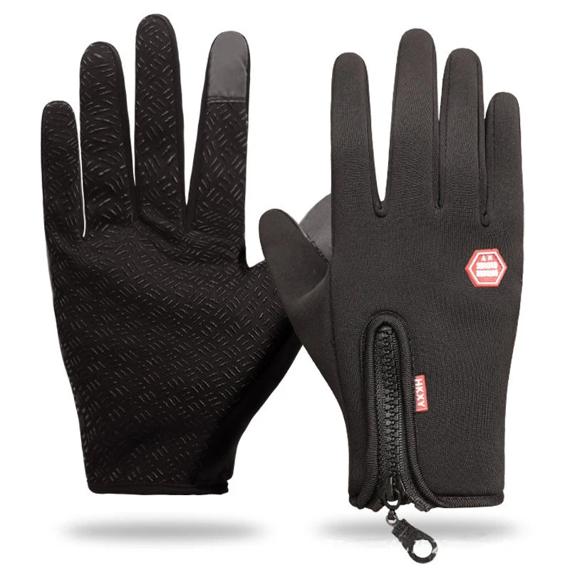 Winter Warm Gloves Men Women Touchscreen Waterproof Cycle Gloves Male Outdoor Sports Plus Velvet Motorcycle Running Ski Glove
