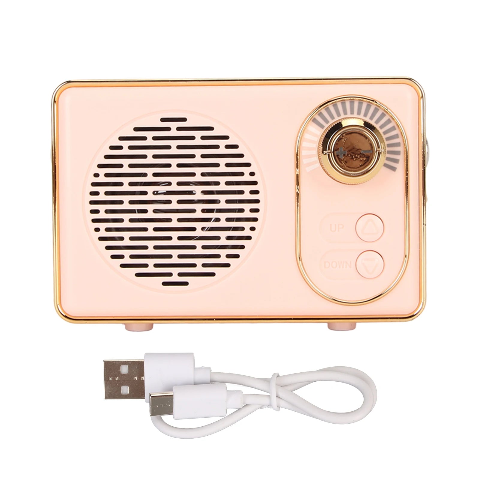 Retro Bluetooth 5.0 Speaker Classic Mini Bluetooth Speaker Supports TF/AUX/USB Ports Rechargeable MP3 Player Camping Party Gift