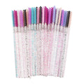 Clearance_50pcs Disposable Skinny Mascara Wands Mini Crystal Eyelash Brushes Micro Brush Lash Extension Supplies Mini Lash Brush
