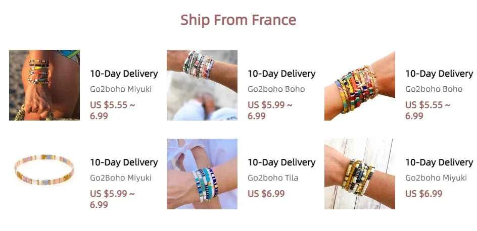 Go2boho Tila Bracelets For Women Men Couple Jewelry Gift Classic Jewellery Gold Color Beaded Pulseras Stretch Bracelet Wholesale
