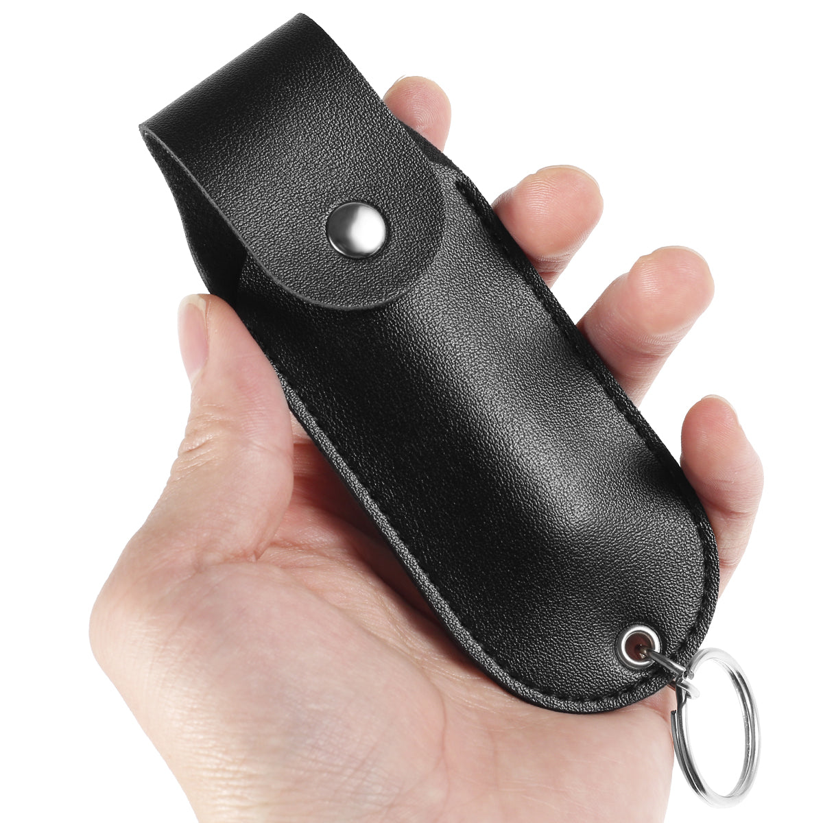 Pepper Spray Holster Mini Portable Pepper Spray Holder Self Defense Spray Leather Holder Keychain Journey Climbing Accessories