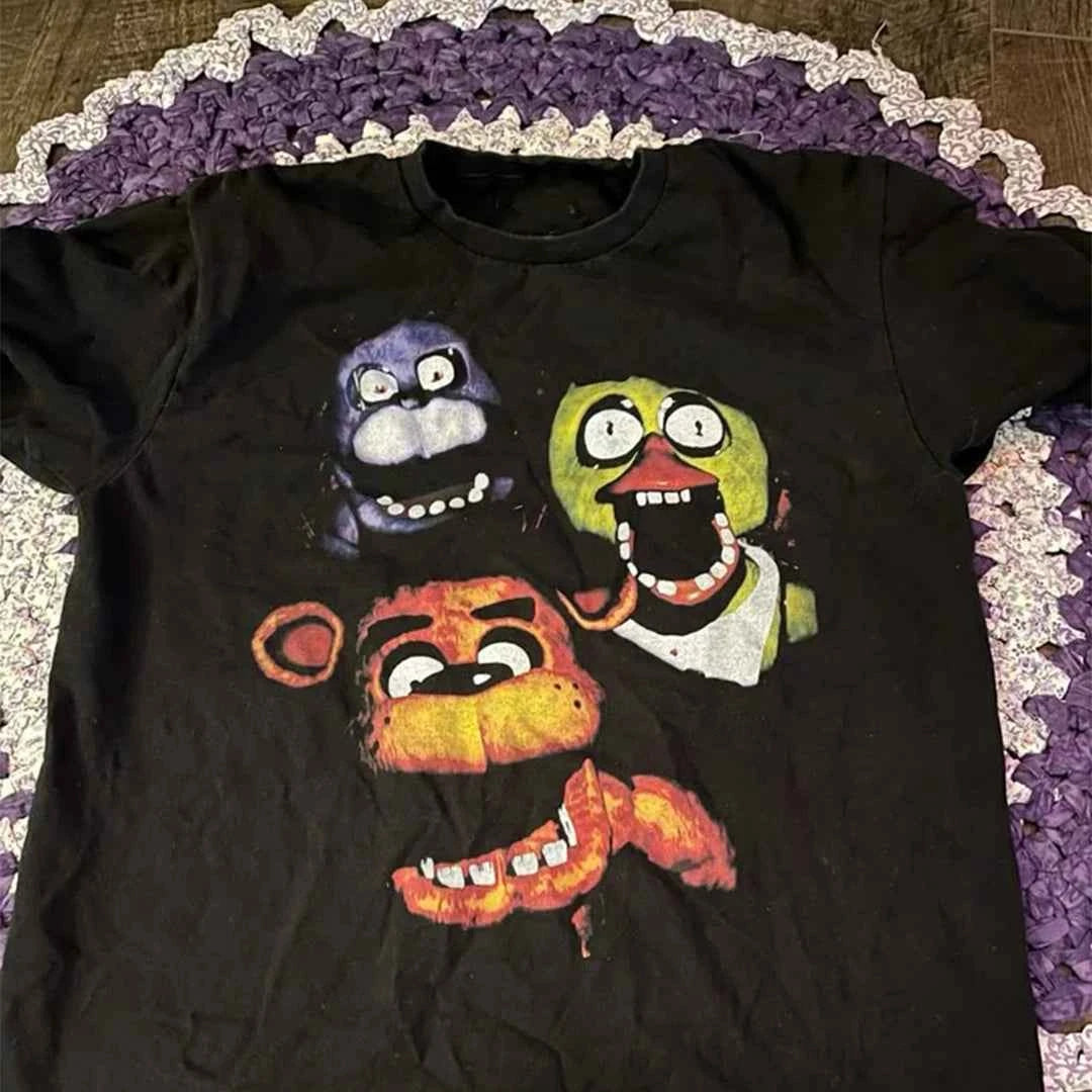 Cute Girls Aesthetic Summer T-shirts Gothic Harajuku Graphic T-shirts Emo girls Vintage Women clothes Y2k Style T-shirts 2000s
