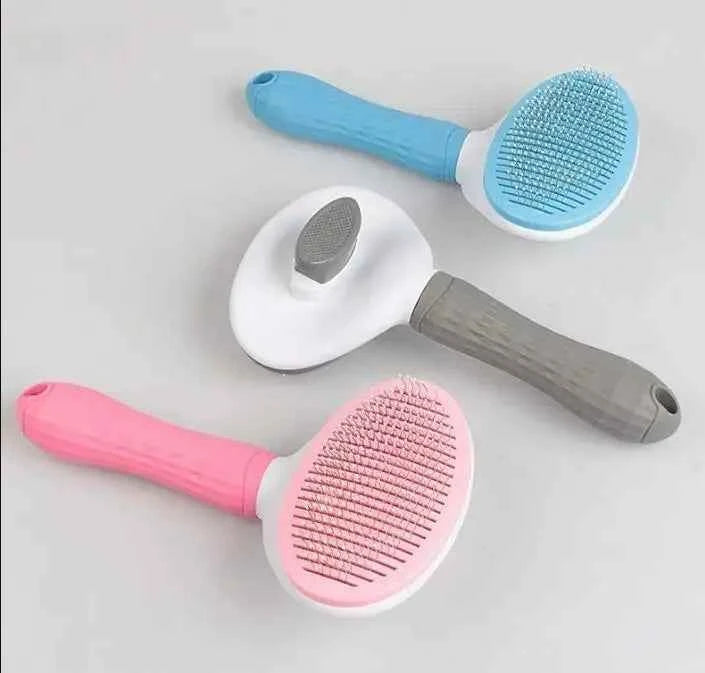 Pet Dog Hair Brush Cat Comb Stainless Steel Grooming Brush for Long Hair Dogs Cats Detangling Shedding Tool Pet Accessories