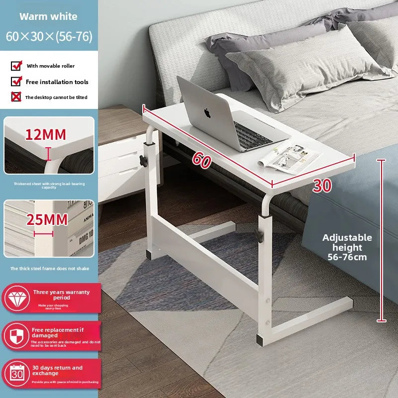 Computer desk Bedside table Mobile lifting small table Household small laptop holder with wheels