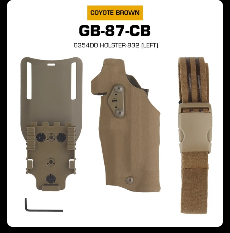 Tactical Gun Holster Glock17 Gen4 with X300 X300U Flashlight Quick Release Drop Leg Holsters Right Left Hand Pistol Gun Carry